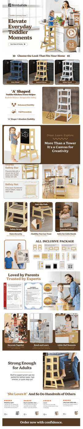 Toddler tower Amazon Store scroll